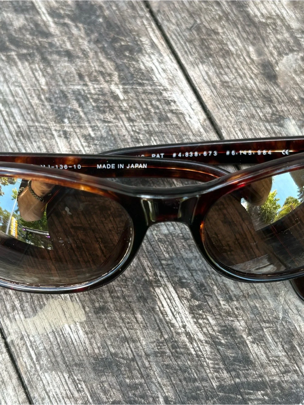 Maui Jim Tortoise Frame Sunglasses with Brown Lenses